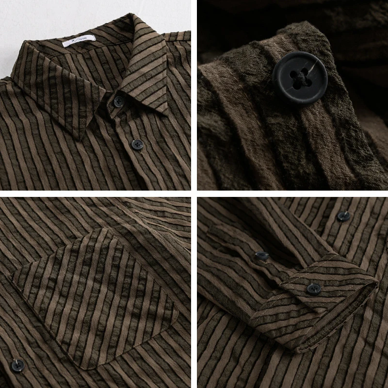 Herren Strukturierter Cord-Overshirt im Relaxed-Fit mit aufgesetzter Brusttasche Drune