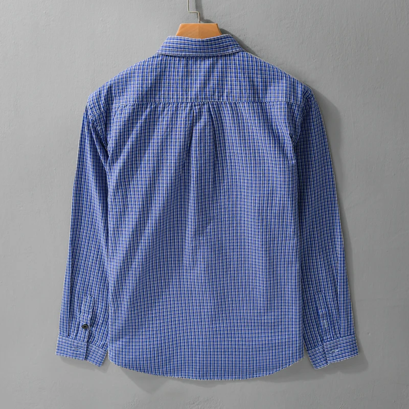 Herren Karo-Layering-Hemd im Overshirt-Stil aus weichem Baumwollpopeline Drune