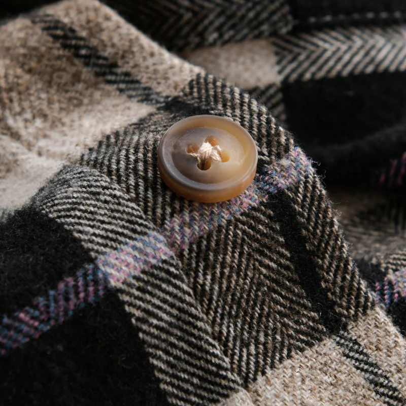 Herren Karo‑Flanell Überhemd Drune