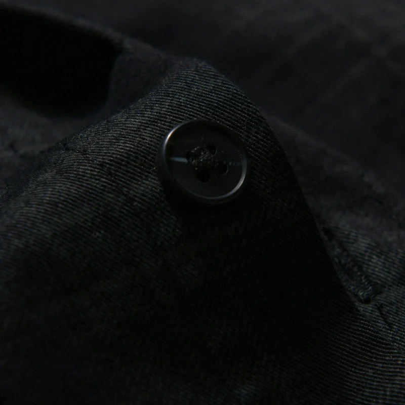 Herren Kariertes Hemdjacken-Overshirt aus leichtem Twill mit Brusttasche Drune