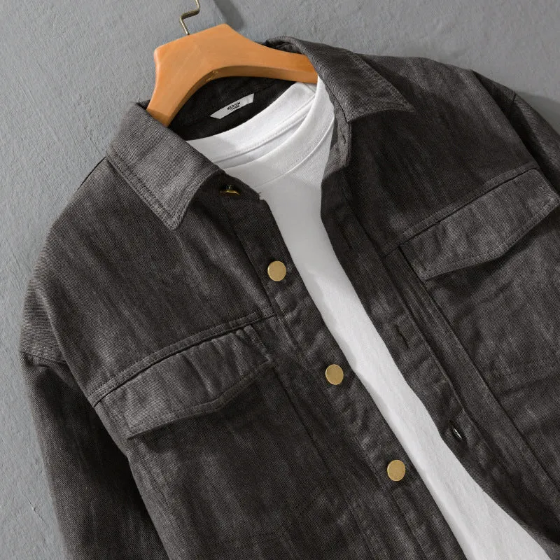 Herren Jeansjacke im Acid‑Wash Look mit Oversize‑Schnitt Drune