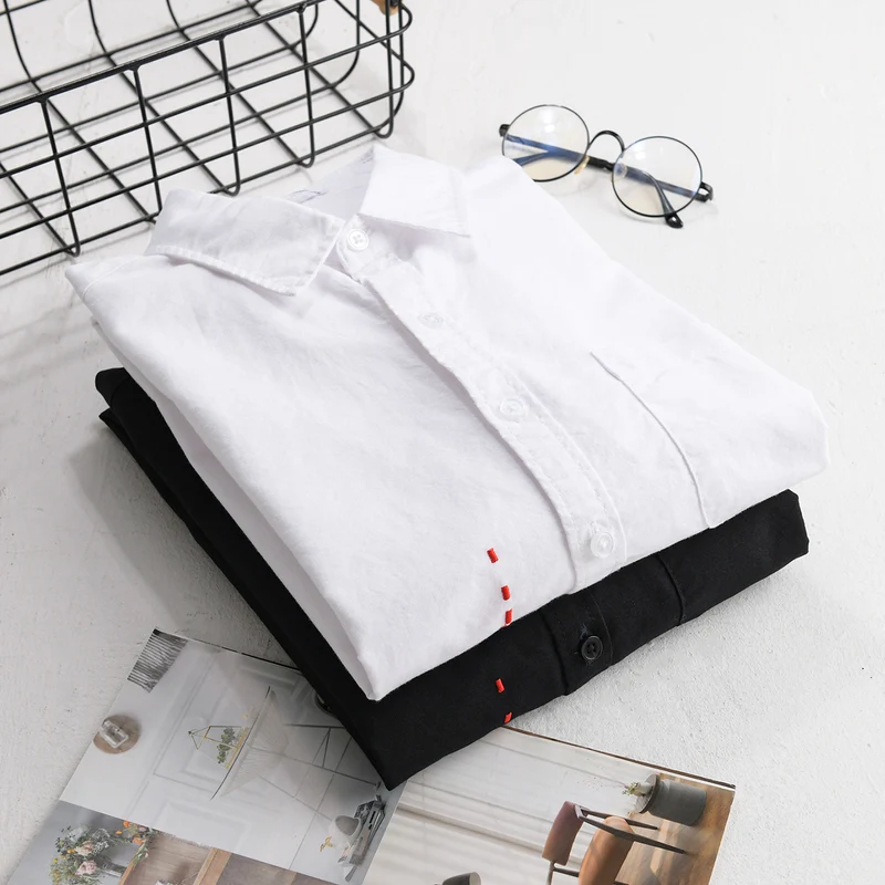 Herren Hemd im Relaxed-Fit mit Brusttasche und seitlicher Zierstickerei Drune