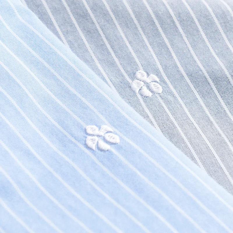 Herren Gestreiftes Layering-Hemd aus feinem Oxford-Baumwollstoff mit entspanntem Schnitt Drune