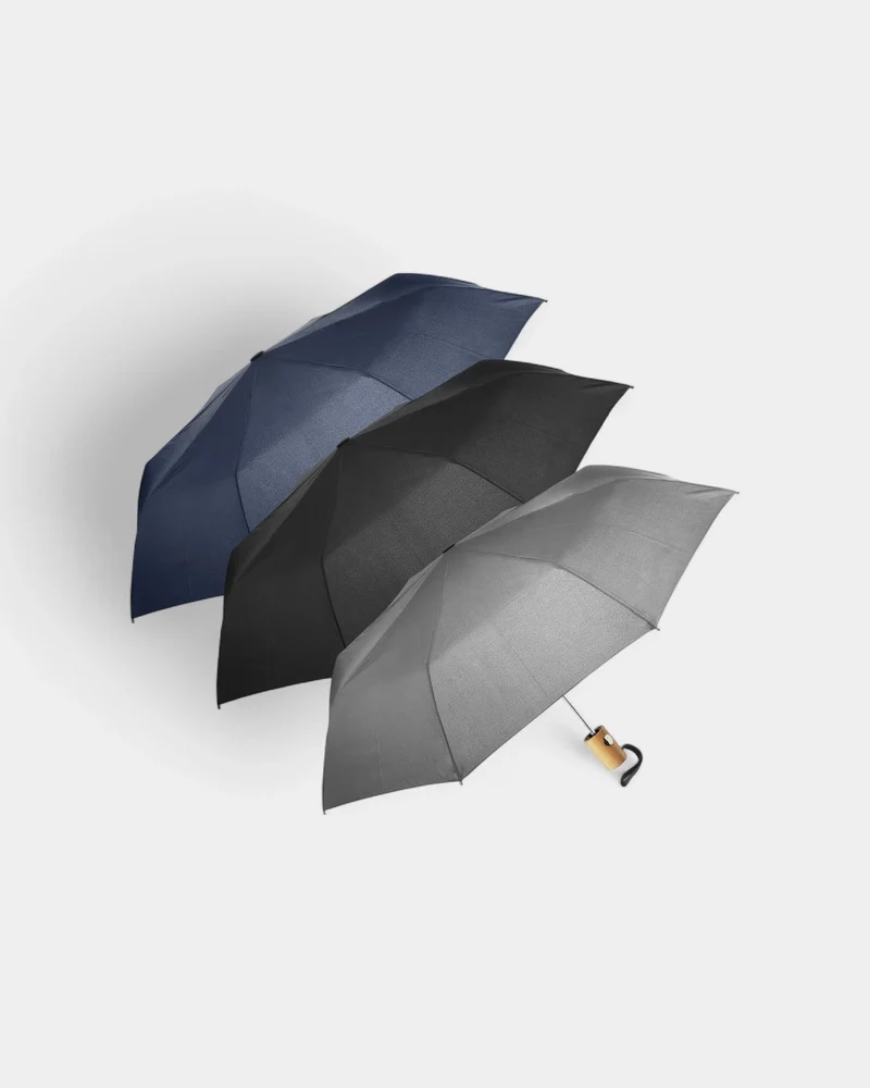 100% recycelter Regenschirm zum Personalisieren