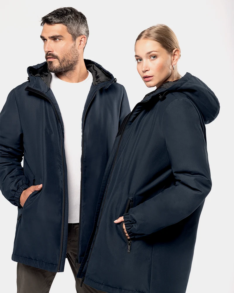 Personalisierbarer Unisex-Parka mit Kapuze