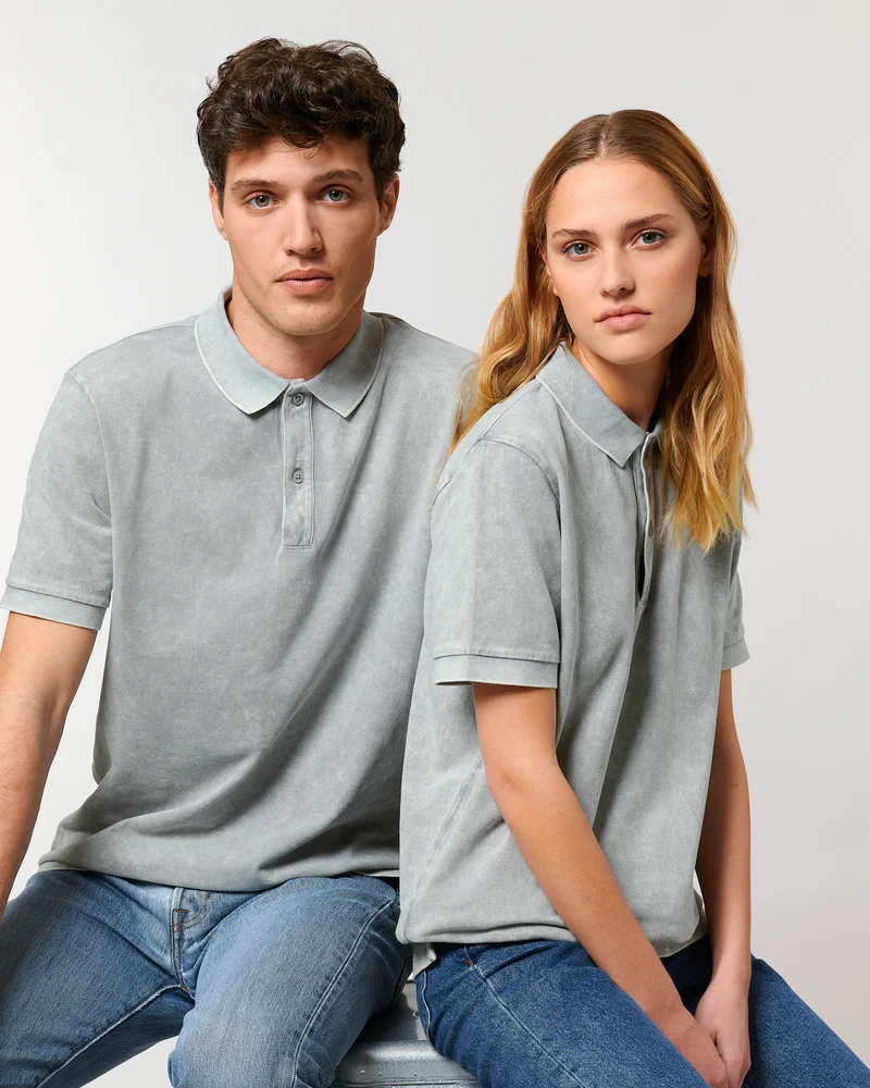 Vintage-Polo unisex zum Personalisieren