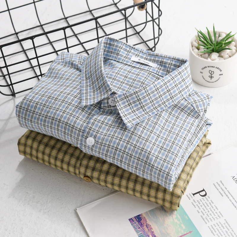 Herren Feines Karomuster-Layering-Hemd aus Baumwollpopeline mit Brusttasche und relaxed Saum Drune