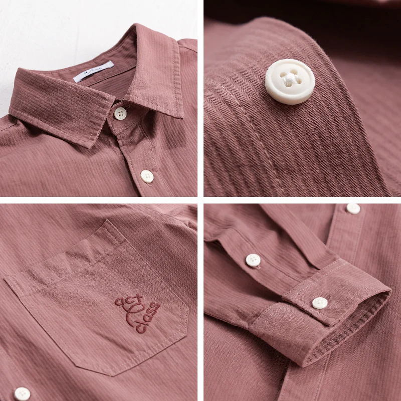 Herren Feines Cord-Überhemd im Overshirt-Stil mit Kentkragen und aufgesetzter Brusttasche Drune