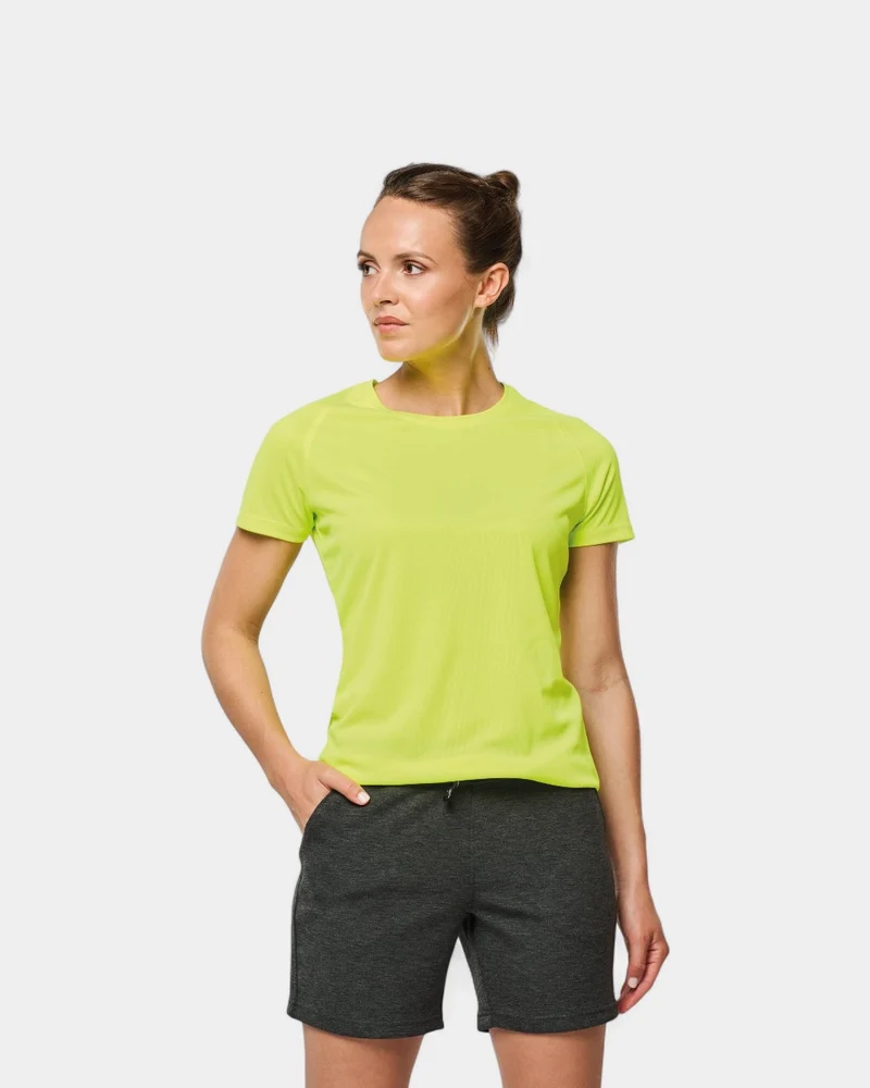 Recyceltes Damen-Sport-T-Shirt zum Personalisieren