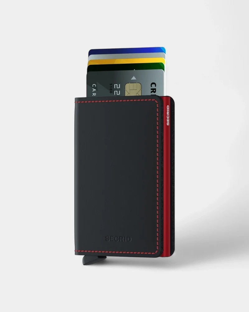 Geldbörse Slimwallet aus Leder zum Personalisieren