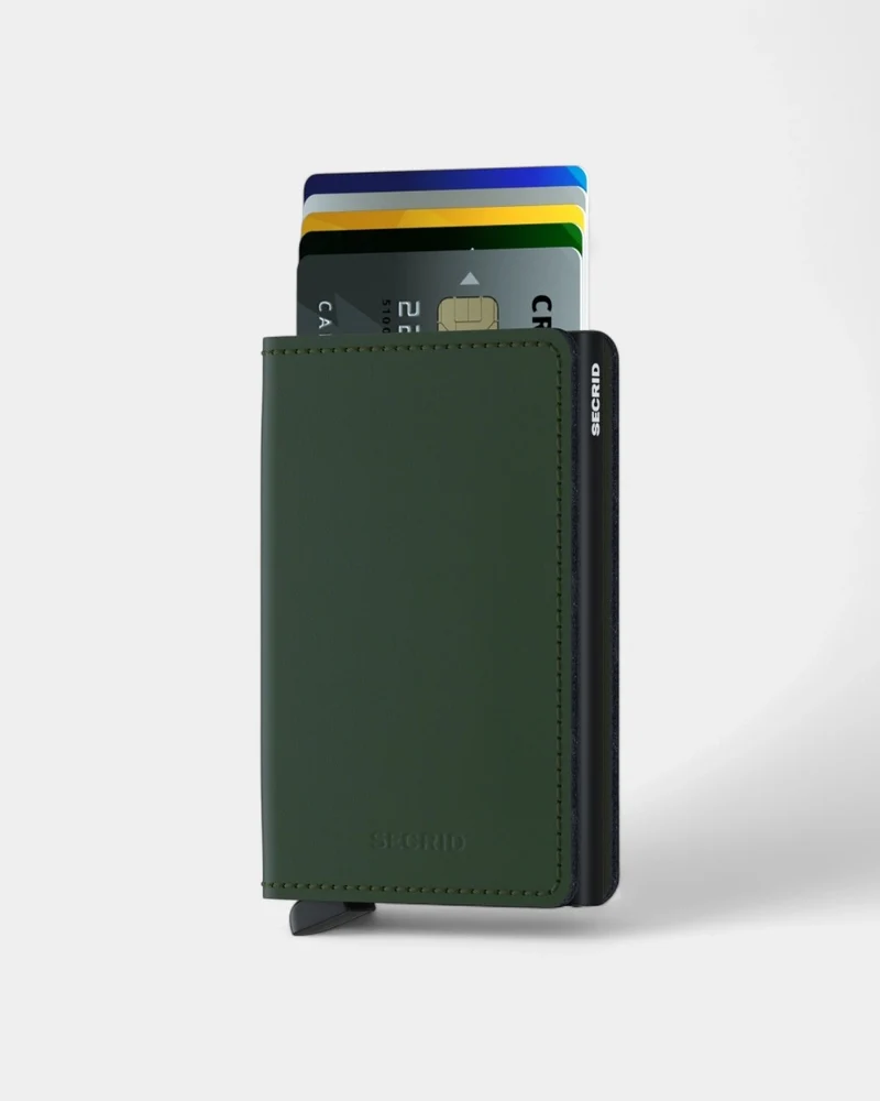 Geldbörse Slimwallet aus Leder zum Personalisieren