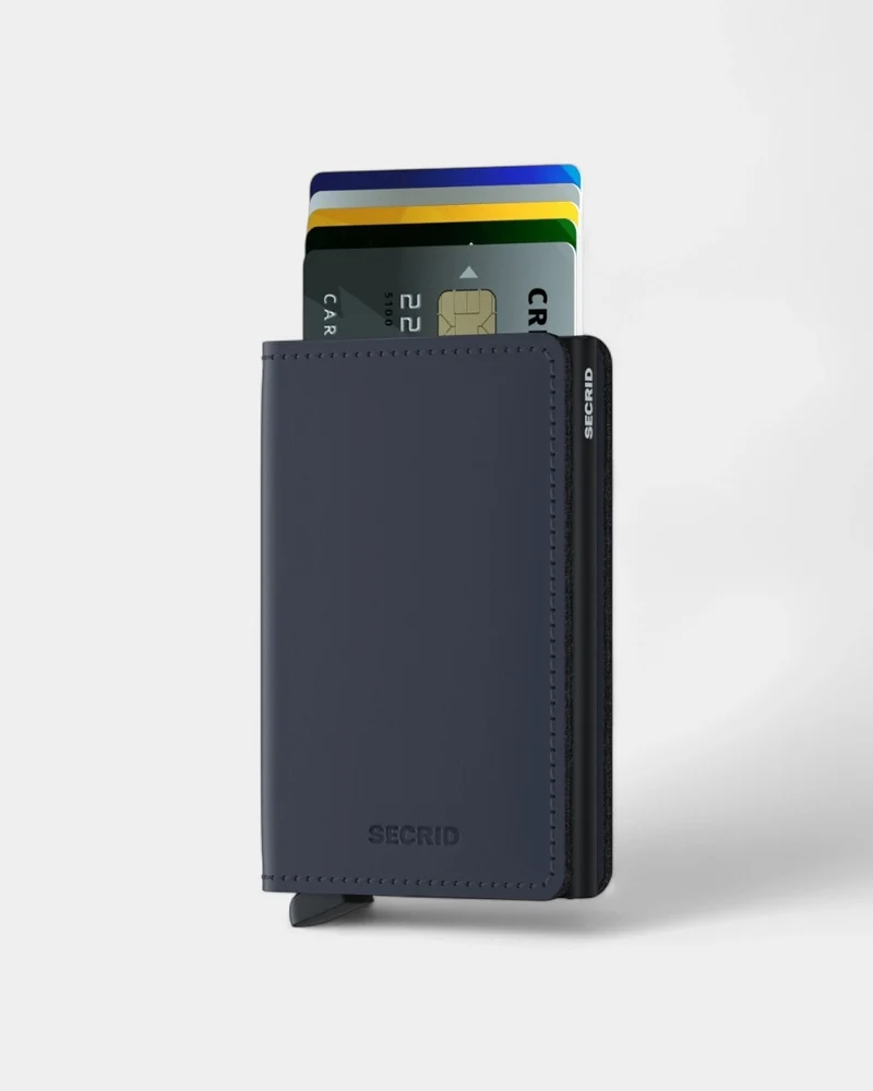Geldbörse Slimwallet aus Leder zum Personalisieren