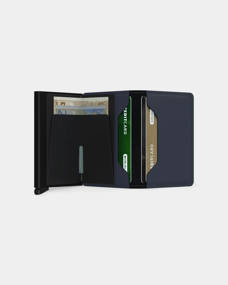 Geldbörse Slimwallet aus Leder zum Personalisieren