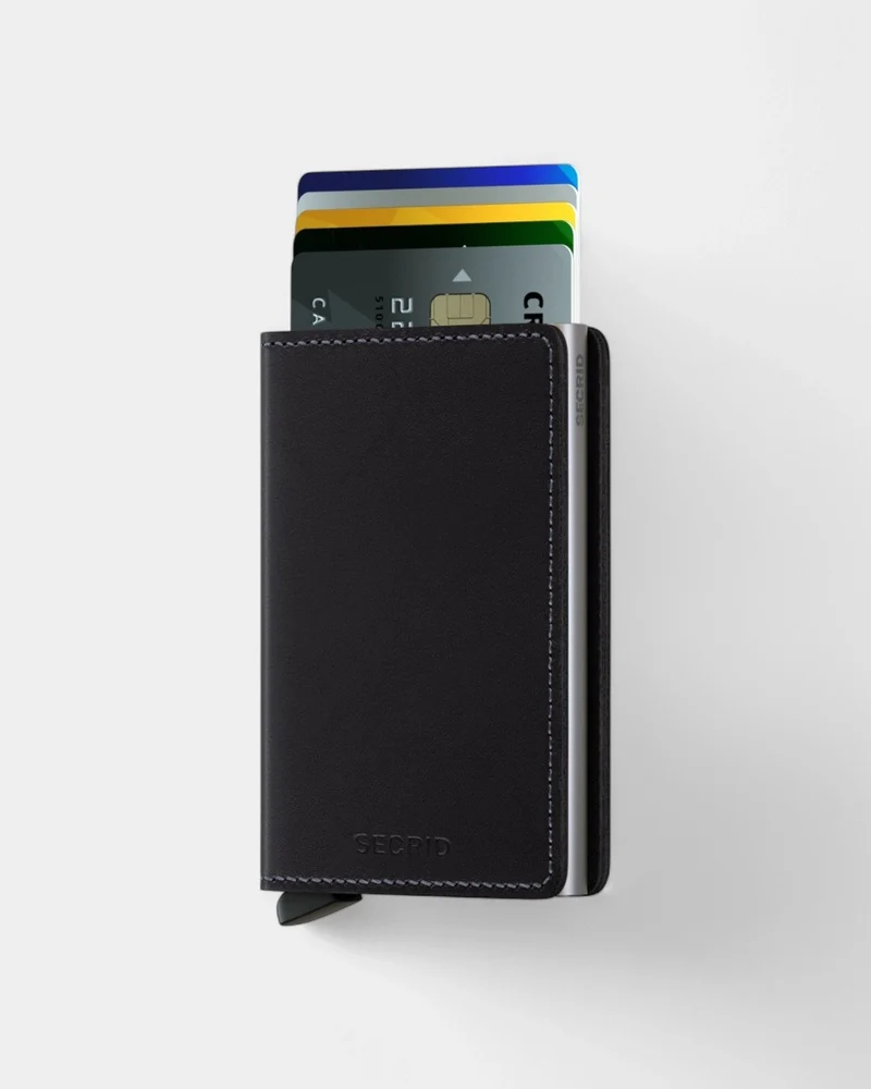 Geldbörse Slimwallet aus Leder zum Personalisieren