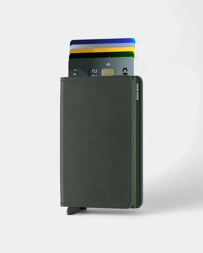 Geldbörse Slimwallet aus Leder zum Personalisieren