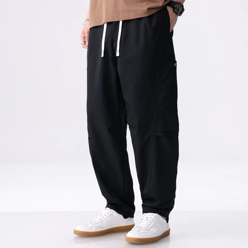 Herren Cargo-Jogginghose mit Kordelzug, elastischem Saum und seitlichen Utility‑Taschen Drune