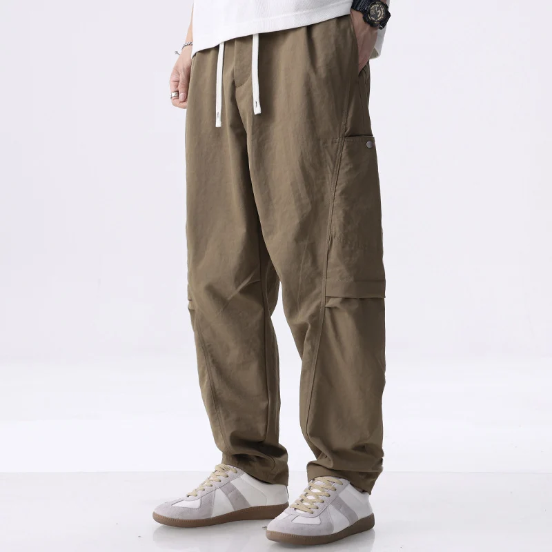 Herren Cargo-Jogginghose mit Kordelzug, elastischem Saum und seitlichen Utility‑Taschen Drune