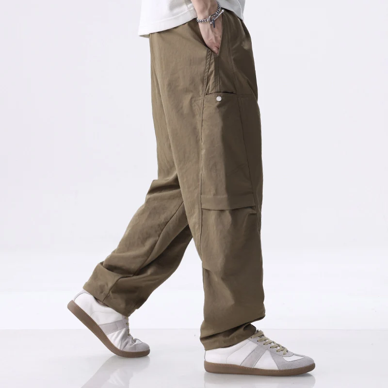 Herren Cargo-Jogginghose mit Kordelzug, elastischem Saum und seitlichen Utility‑Taschen Drune