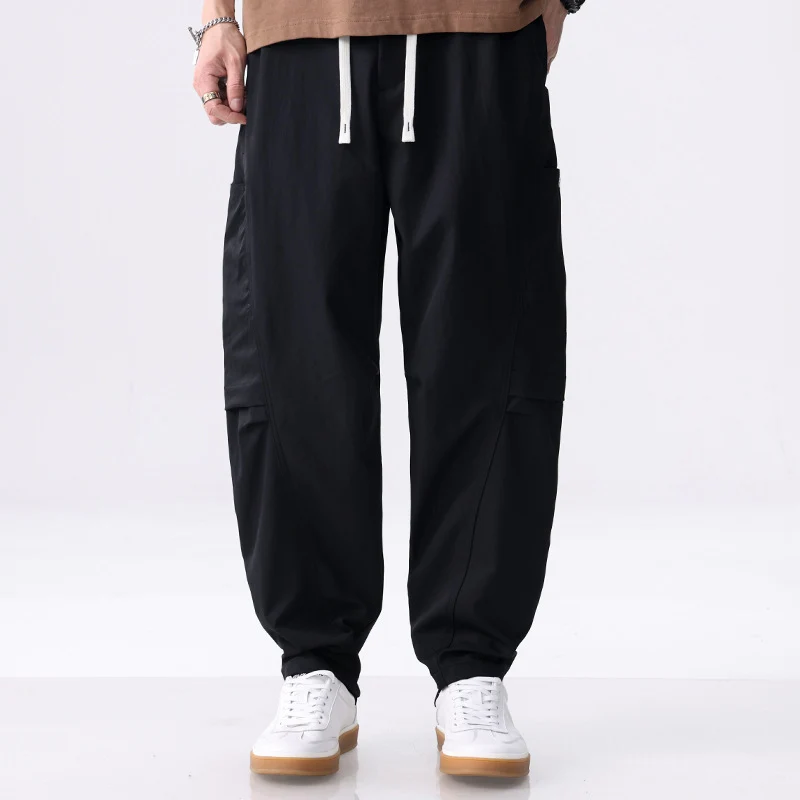 Herren Cargo-Jogginghose mit Kordelzug, elastischem Saum und seitlichen Utility‑Taschen Drune