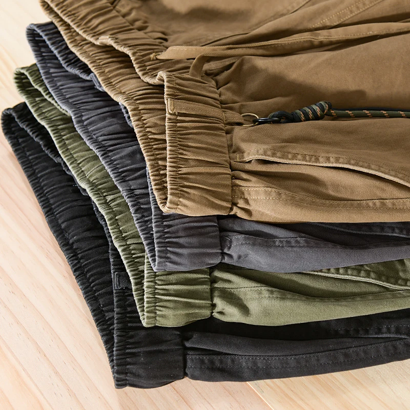 Herren Cargo-Joggerhose mit elastischem Bund und Bündchen Drune