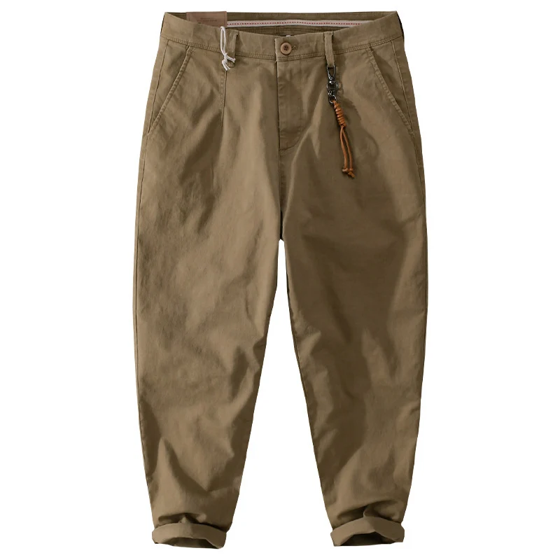 Herren Baumwoll‑Twill Chino im Relaxed‑Tapered Schnitt mit Kordelzugbund und aufgesetzten Taschen Drune