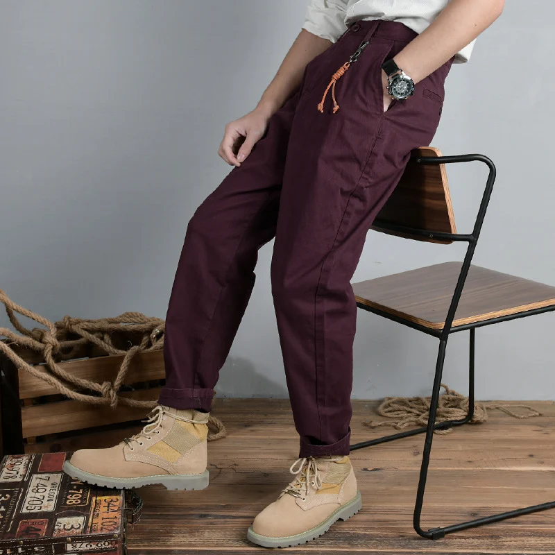 Herren Baumwoll‑Twill Chino im Relaxed‑Tapered Schnitt mit Kordelzugbund und aufgesetzten Taschen Drune