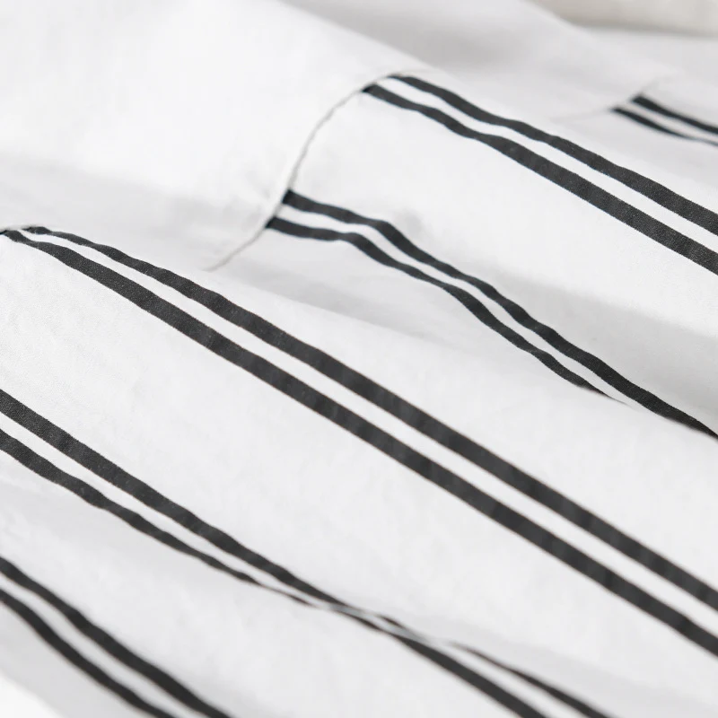 Damen Zweiteiliges Loungewear-Set mit Oversize-Hemd im Streifenpatch und elastischer Bund-Jogger Drune