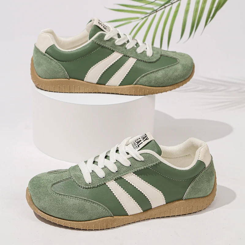 Damen Retro-Sneaker mit Gumsohle und gepolsterter Innensohle Drune