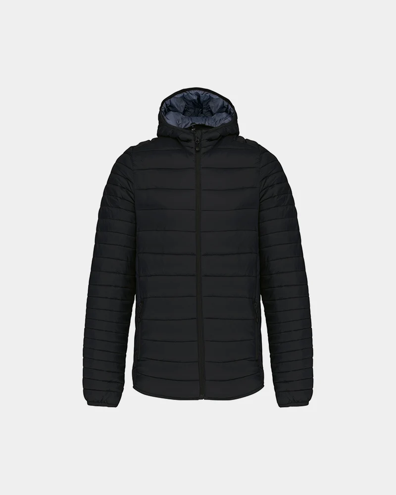 Herren-Daunenjacke mit Kapuze zum Personalisieren