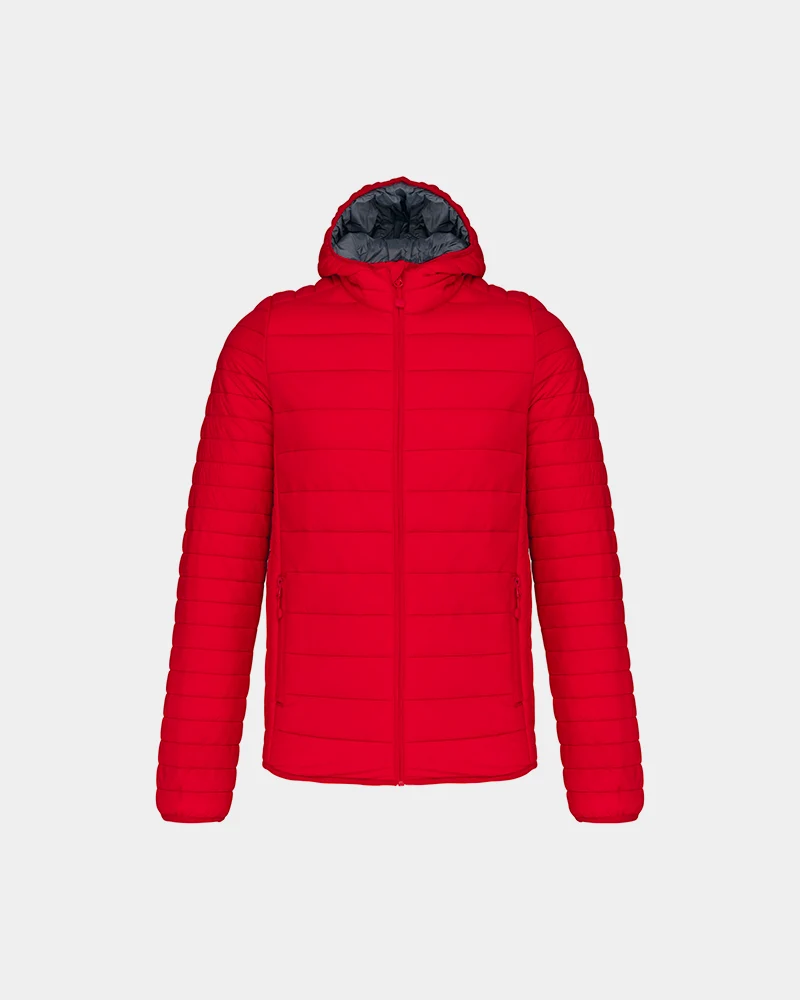 Herren-Daunenjacke mit Kapuze zum Personalisieren
