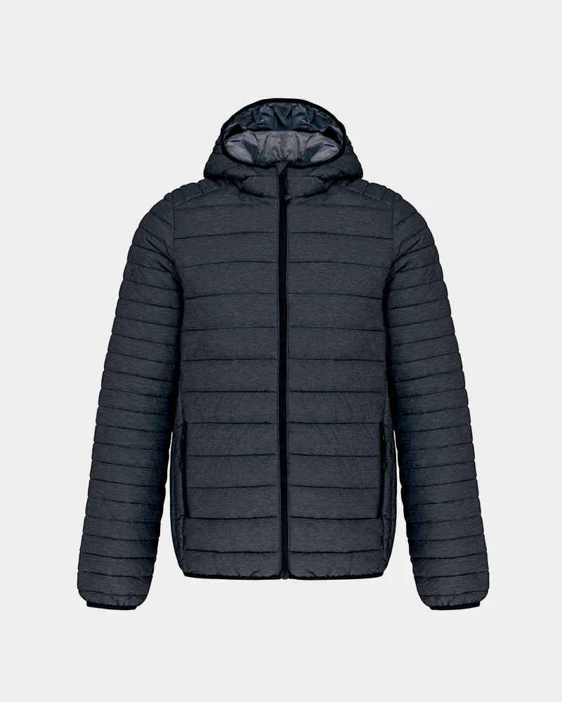 Herren-Daunenjacke mit Kapuze zum Personalisieren