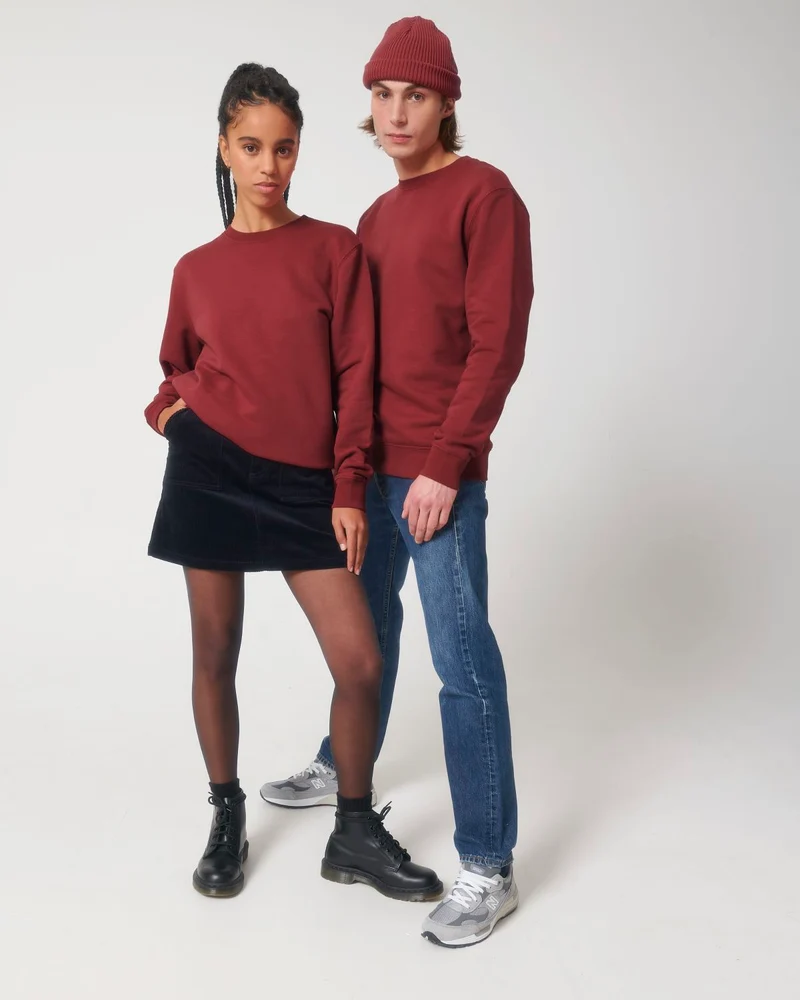 Premium-Sweatshirt mit Rundhalsausschnitt, unisex, aus Bio-Baumwolle zum Personalisieren