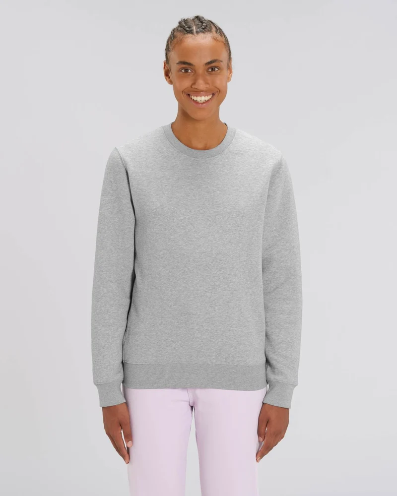 Premium-Sweatshirt mit Rundhalsausschnitt, unisex, aus Bio-Baumwolle zum Personalisieren