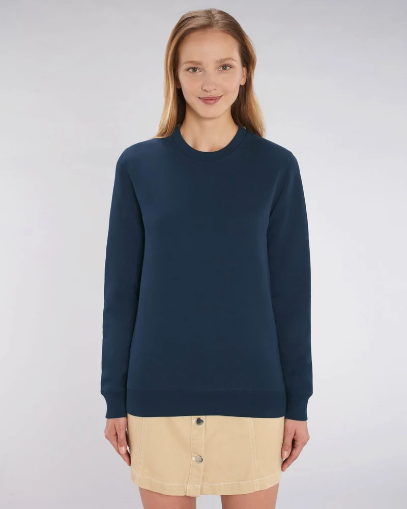 Premium-Sweatshirt mit Rundhalsausschnitt, unisex, aus Bio-Baumwolle zum Personalisieren