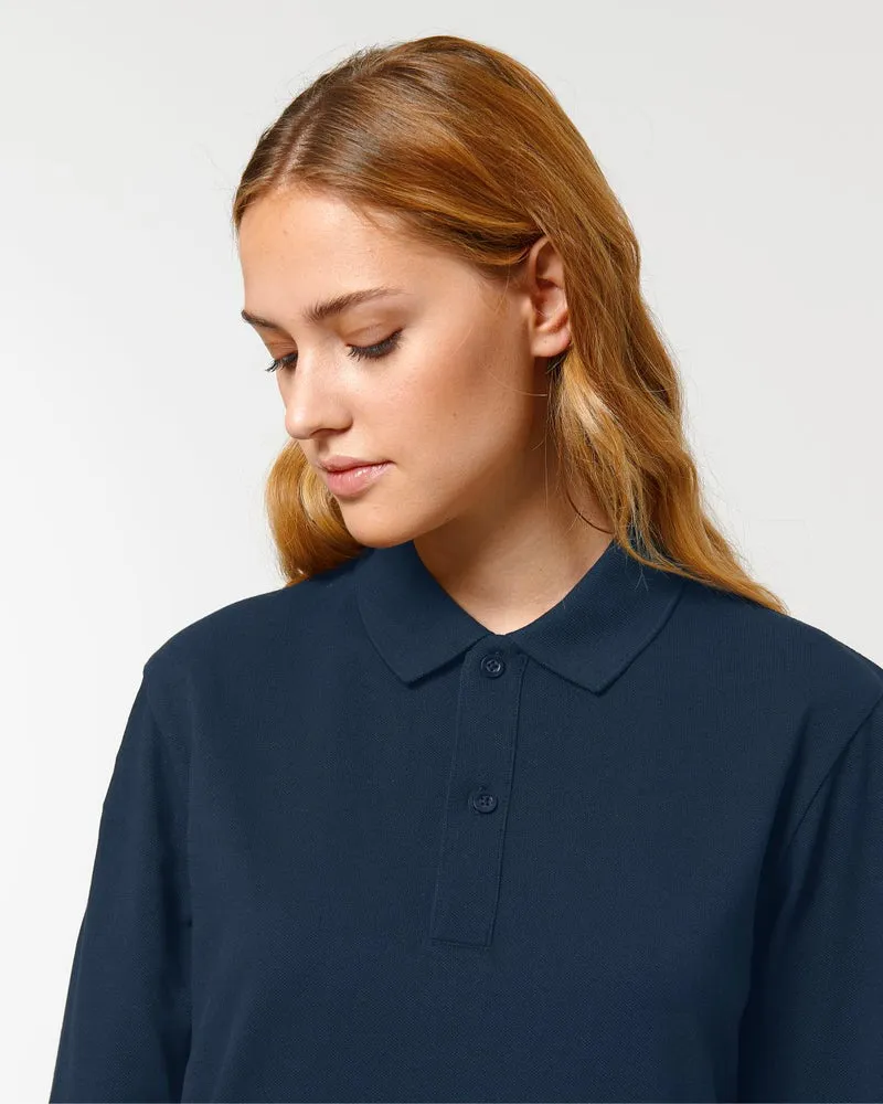 Personalisierbares Unisex-Polo mit langen Ärmeln