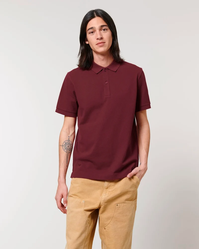 Unisex-Polo zum Personalisieren aus Bio-Baumwolle