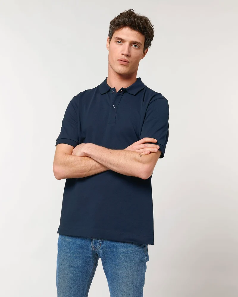 Unisex-Polo zum Personalisieren aus Bio-Baumwolle