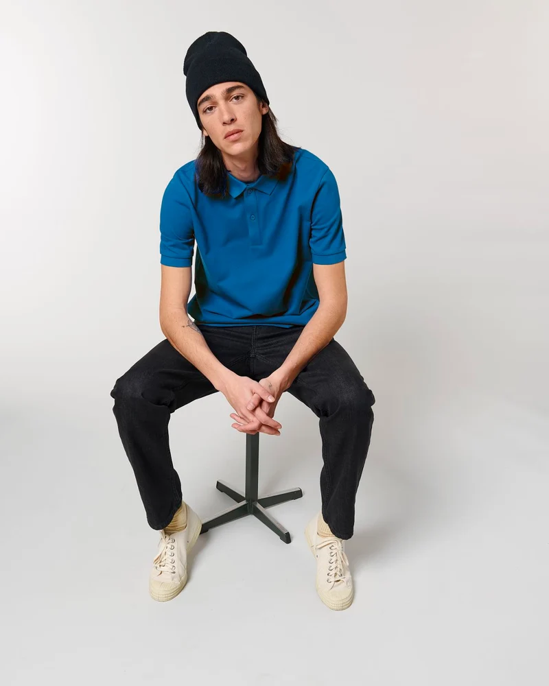 Unisex-Polo zum Personalisieren aus Bio-Baumwolle