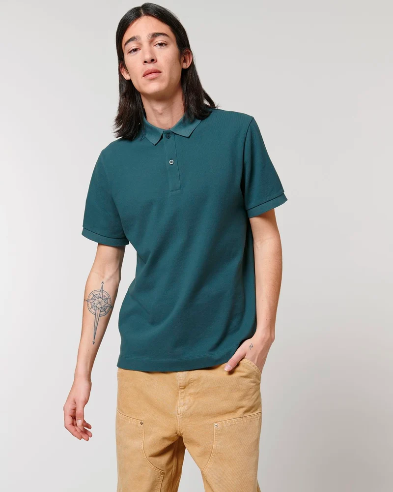 Unisex-Polo zum Personalisieren aus Bio-Baumwolle
