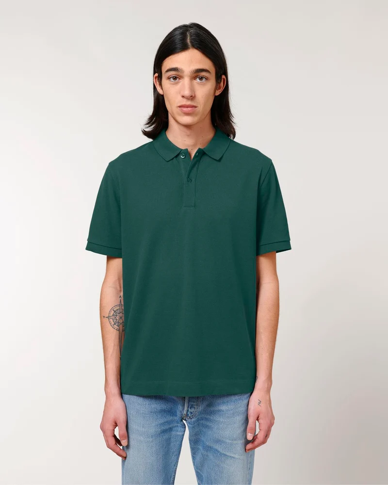 Unisex-Polo zum Personalisieren aus Bio-Baumwolle