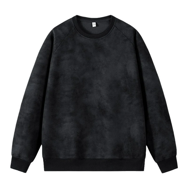 Herren Oversized Sweatshirt mit gebürstetem Fleece-Innenfutter und Vintage-Waschung Drune