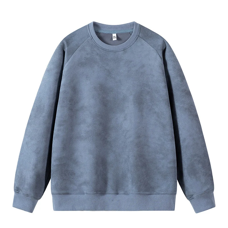 Herren Oversized Sweatshirt mit gebürstetem Fleece-Innenfutter und Vintage-Waschung Drune