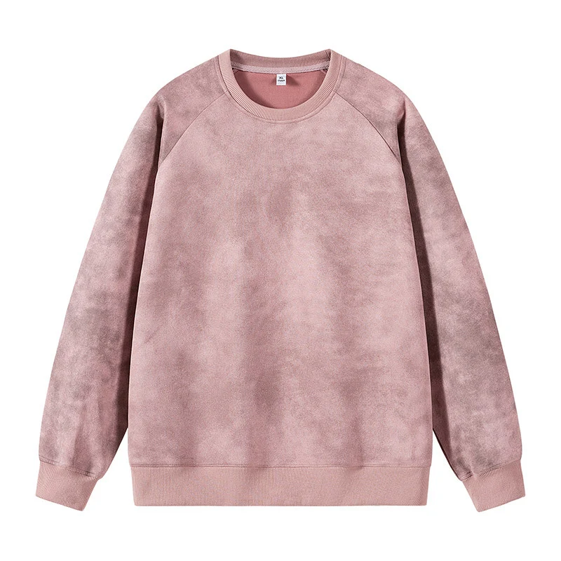 Herren Oversized Sweatshirt mit gebürstetem Fleece-Innenfutter und Vintage-Waschung Drune