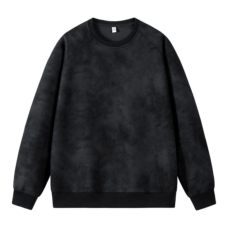 Herren Oversized Sweatshirt mit gebürstetem Fleece-Innenfutter und Vintage-Waschung Drune