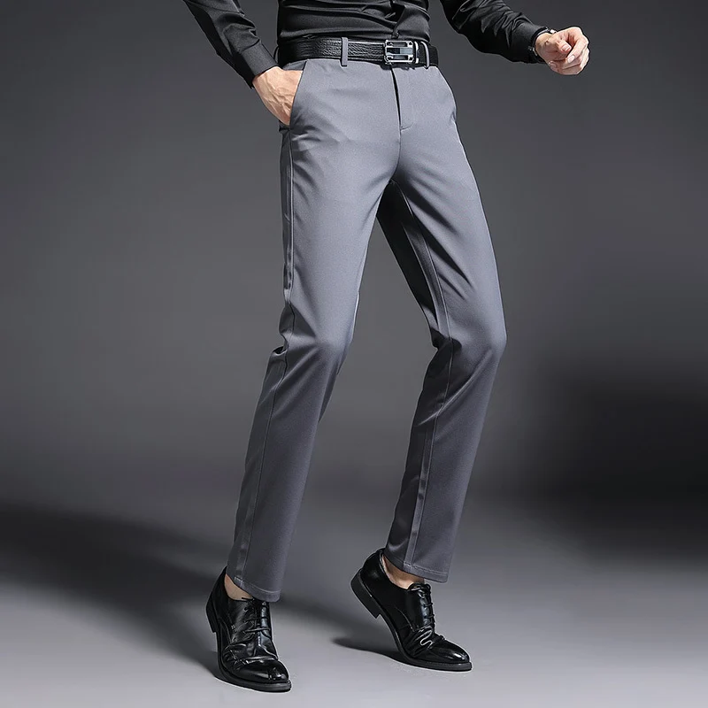 Herren Modern geschnittene Business‑Hose mit Bügelfalte, Stretch und Pflegeleichtem Mischgewebe Drune