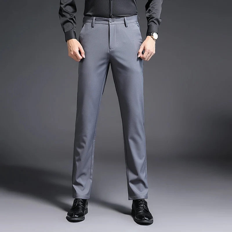 Herren Modern geschnittene Business‑Hose mit Bügelfalte, Stretch und Pflegeleichtem Mischgewebe Drune