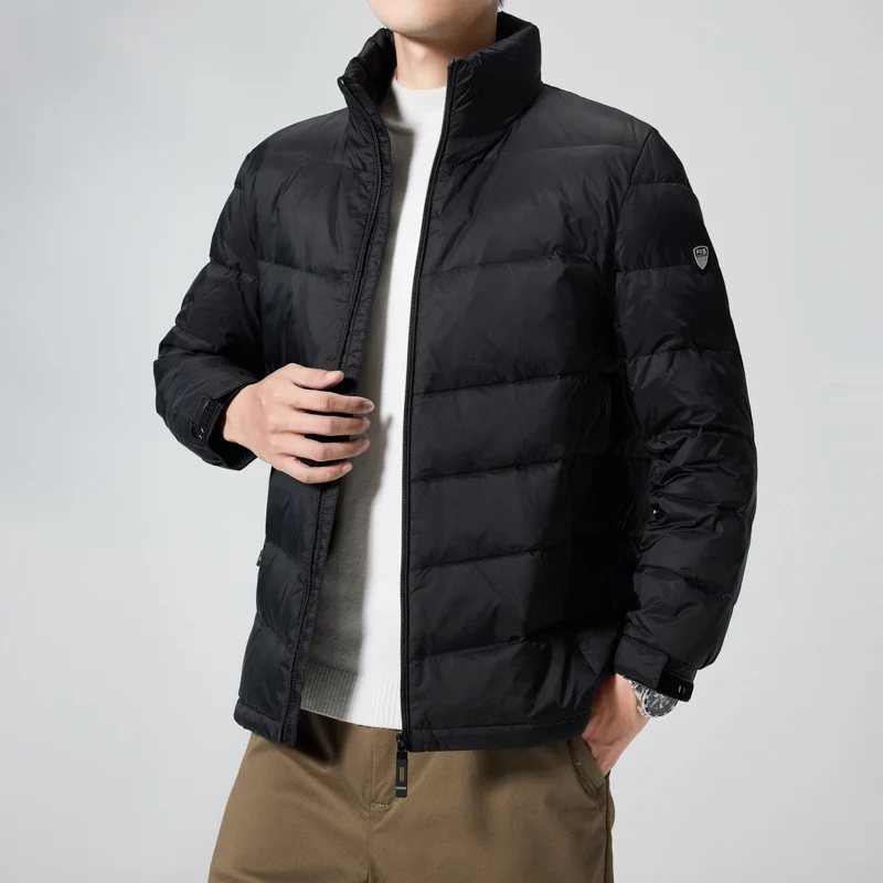 Herren Leichte gesteppte Thermojacke mit Stehkragen und winddichter Isolierung Drune
