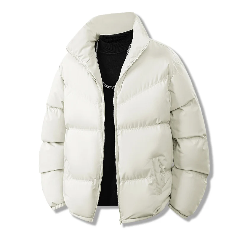 Herren Kurz gesteppte Thermo-Winterjacke mit hohem Stehkragen und winddichter Füllung Drune