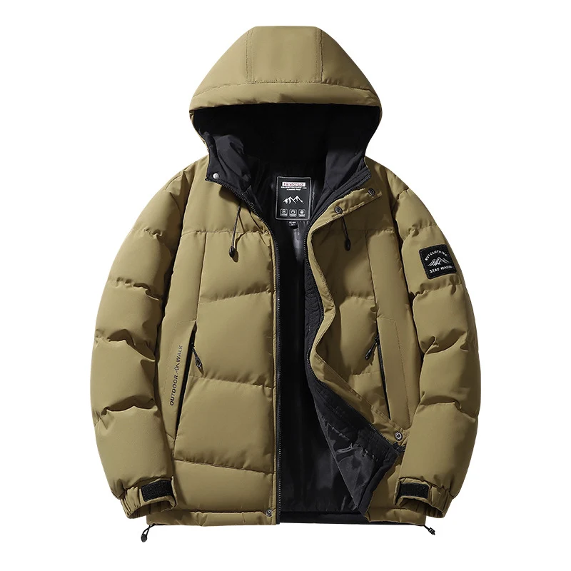 Herren Kapuzen-Steppjacke mit Thermofutter und verstellbarem Saum Drune