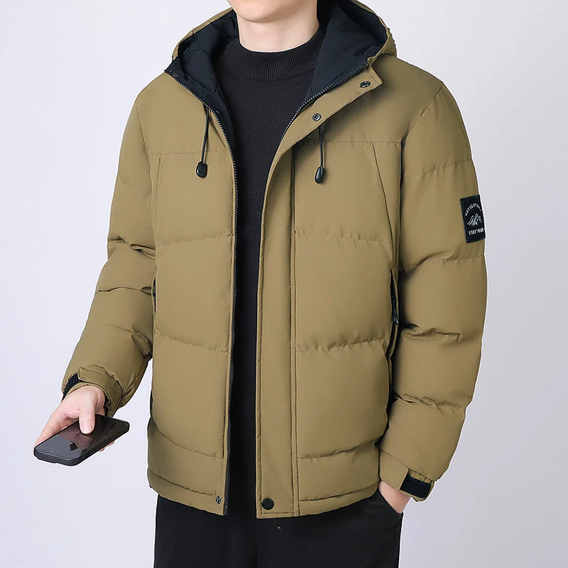 Herren Kapuzen-Steppjacke mit Thermofutter und verstellbarem Saum Drune